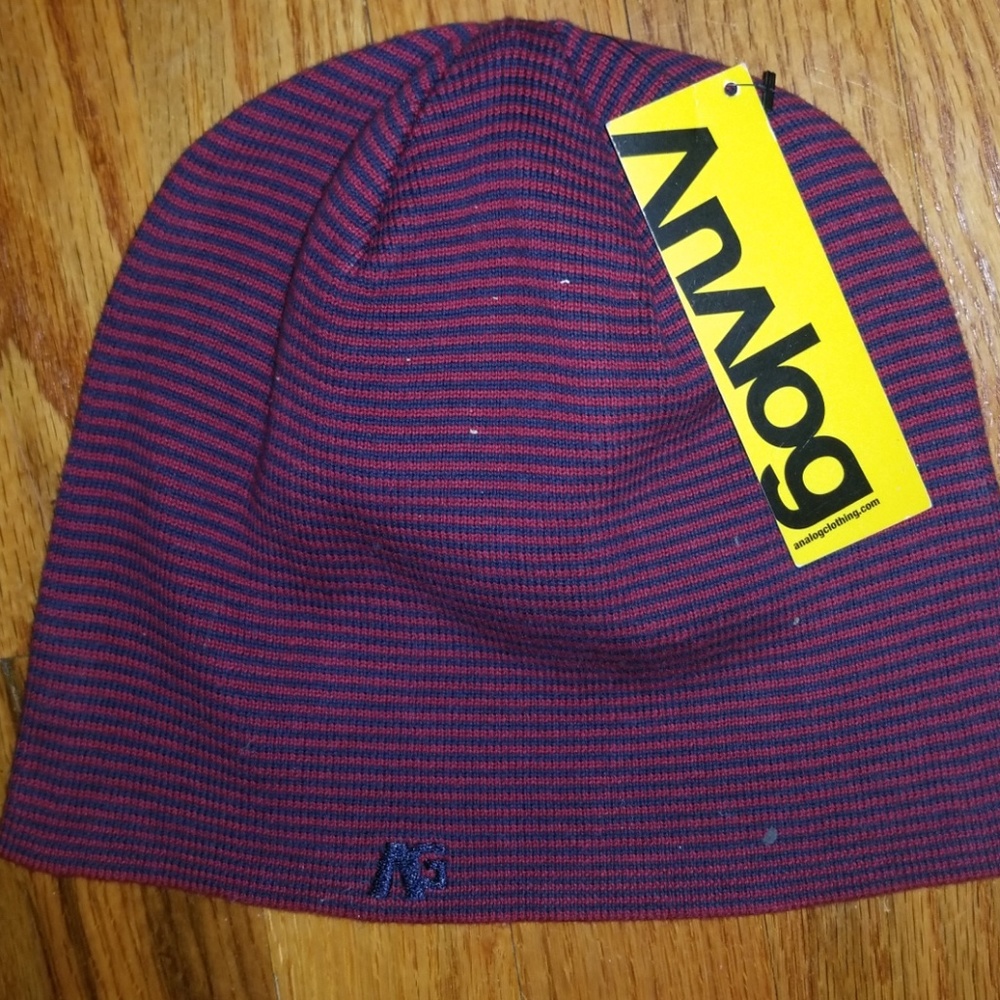 Analog Striped Beanie NEW